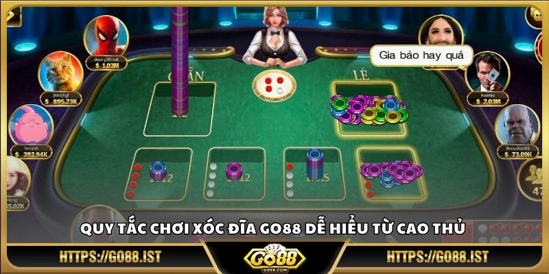 Quy tắc chơi xóc đĩa Go88 dễ hiểu từ cao thủ 